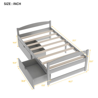 Platform Bed With 2 Drawers - The Sleep Loft - Online Mattress Showroom NYC
