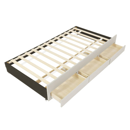 Upholstered Design Platform Bed With Trundle - The Sleep Loft - Online Mattress Showroom NYC