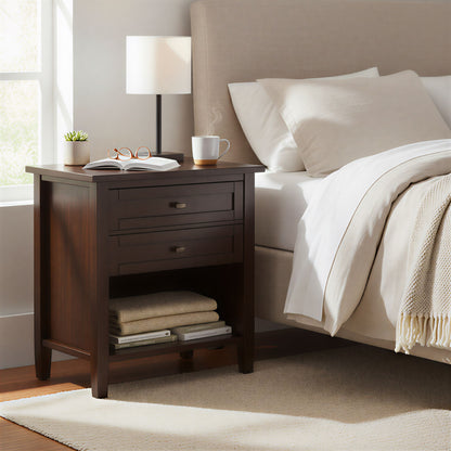 Warm Shaker - Bedside Table - The Sleep Loft - Online Mattress Showroom NYC
