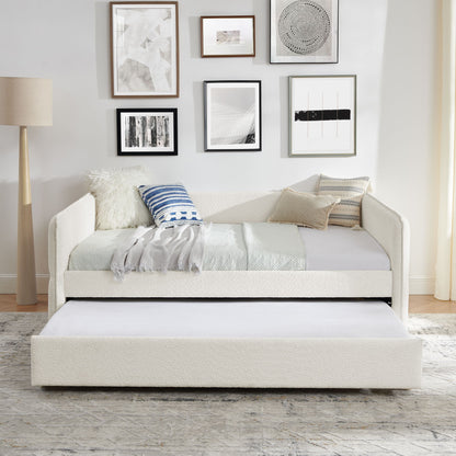 Upholstered Daybed With Pop Up Trundle - The Sleep Loft - Online Mattress Showroom NYC