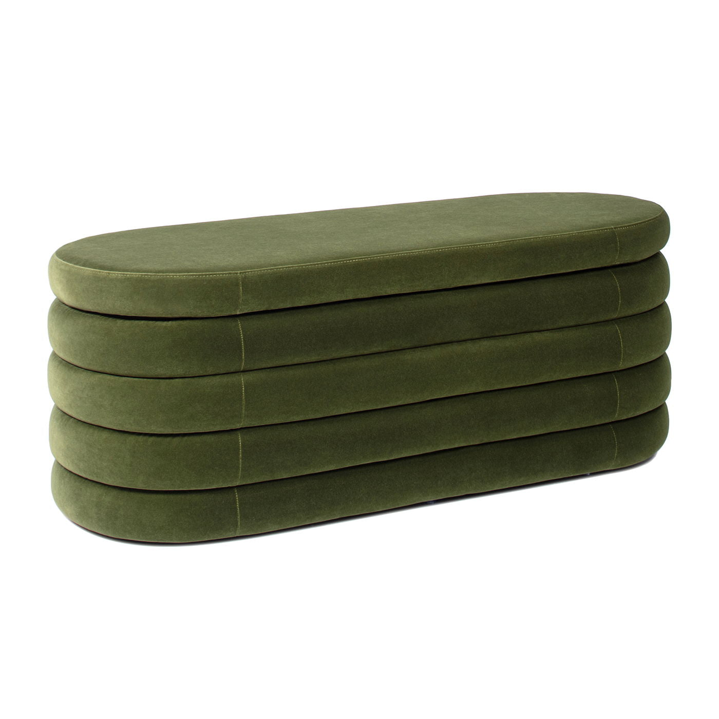 Fuji - Upholstered Oval Storage Bench - The Sleep Loft - Online Mattress Showroom NYC