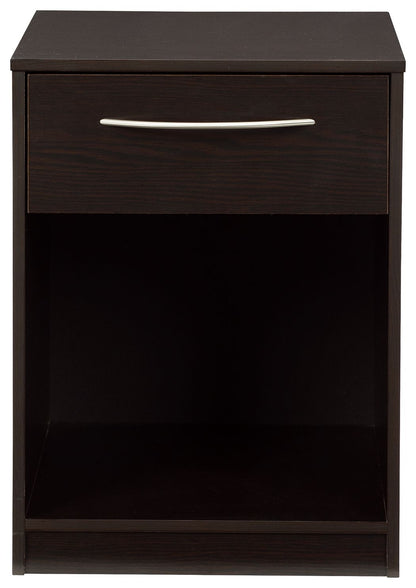 Finch - One Drawer Night Stand - Black - The Sleep Loft - Online Mattress Showroom NYC