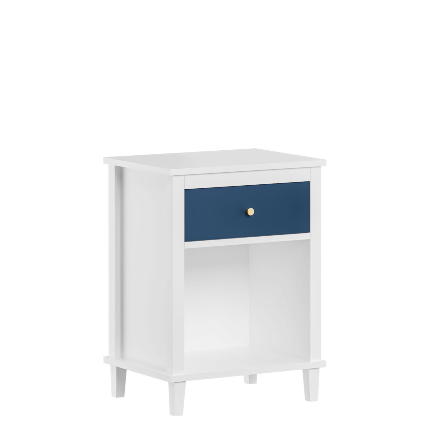 Nightstand With 1 Drawer 1 Shelf - The Sleep Loft - Online Mattress Showroom NYC