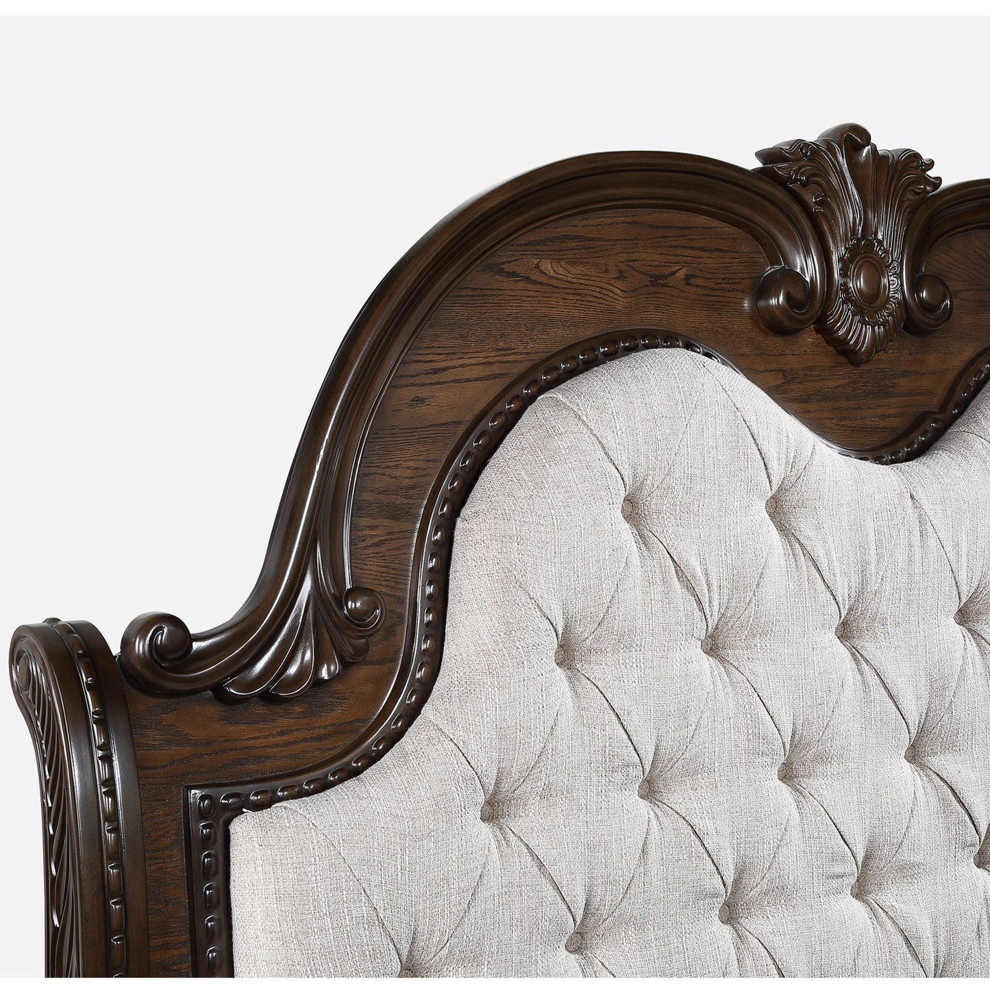 Traditional Style Button Tufted Headboard Sleigh Bed - The Sleep Loft - Online Mattress Showroom NYC