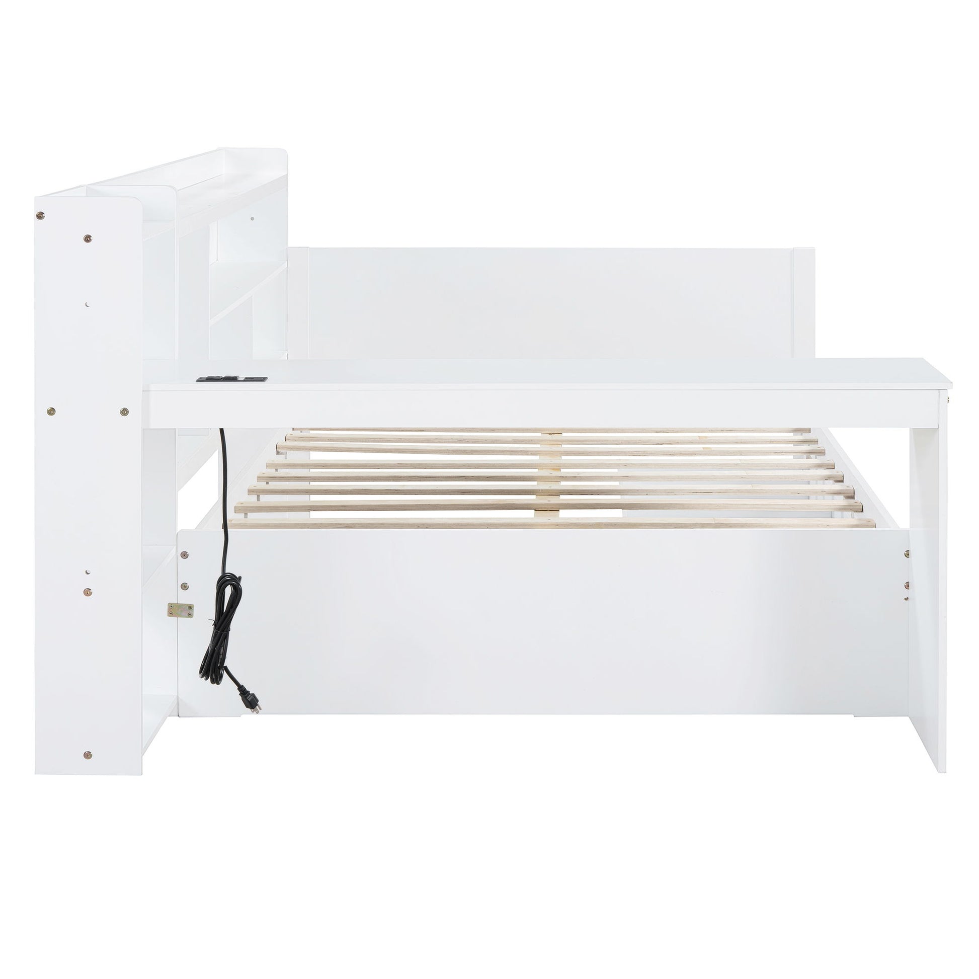 Daybed With 3 Drawers USB Ports And Desk - The Sleep Loft - Online Mattress Showroom NYC