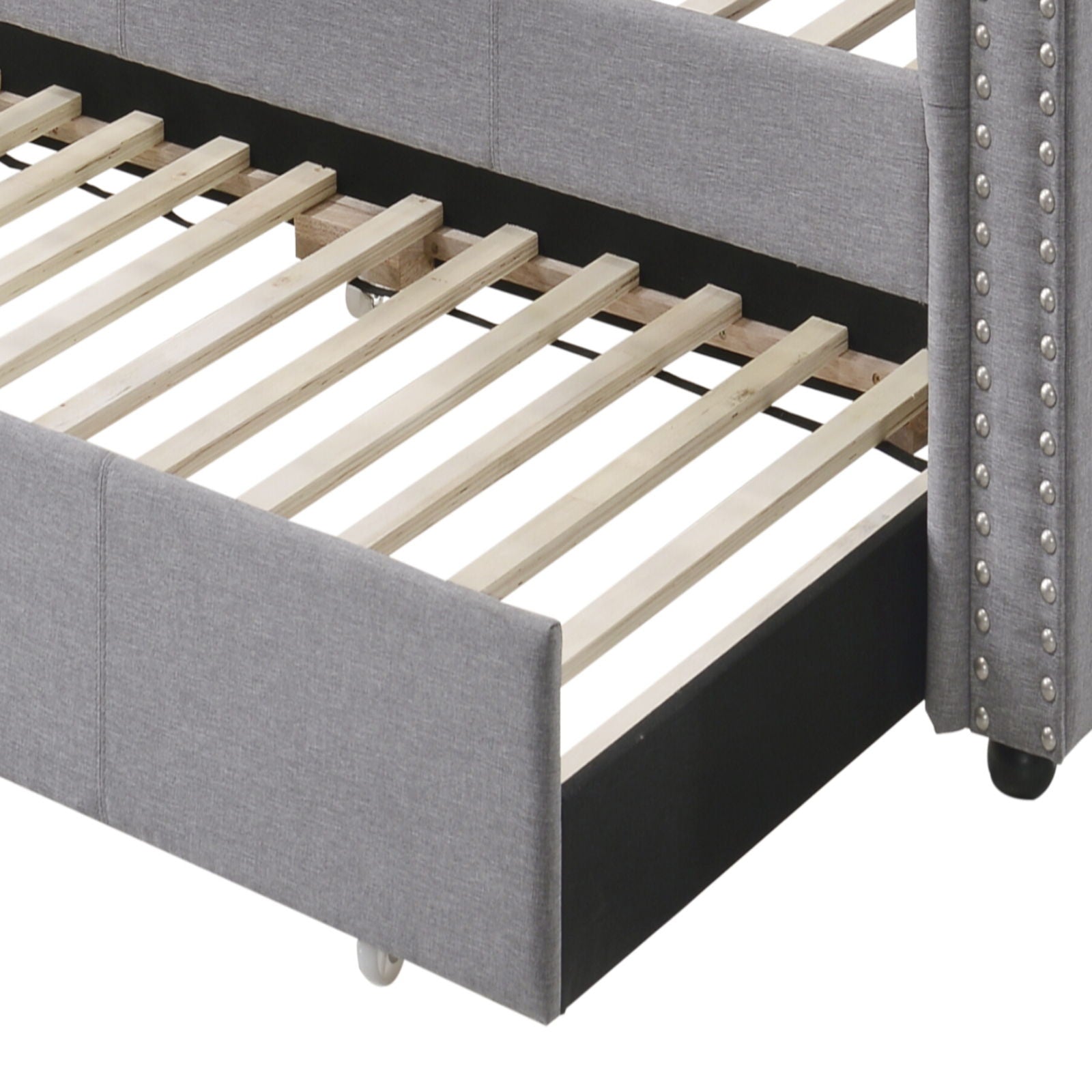 Justice - Twin Daybed With Trundle - Smoke Gray - The Sleep Loft - Online Mattress Showroom NYC