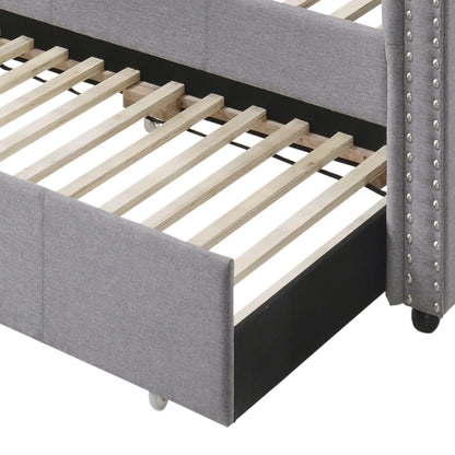 Justice - Twin Daybed With Trundle - Smoke Gray - The Sleep Loft - Online Mattress Showroom NYC