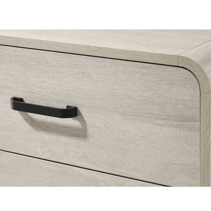 Nightstand With 2 Drawers, Ample Storage Space - Antique White - The Sleep Loft - Online Mattress Showroom NYC