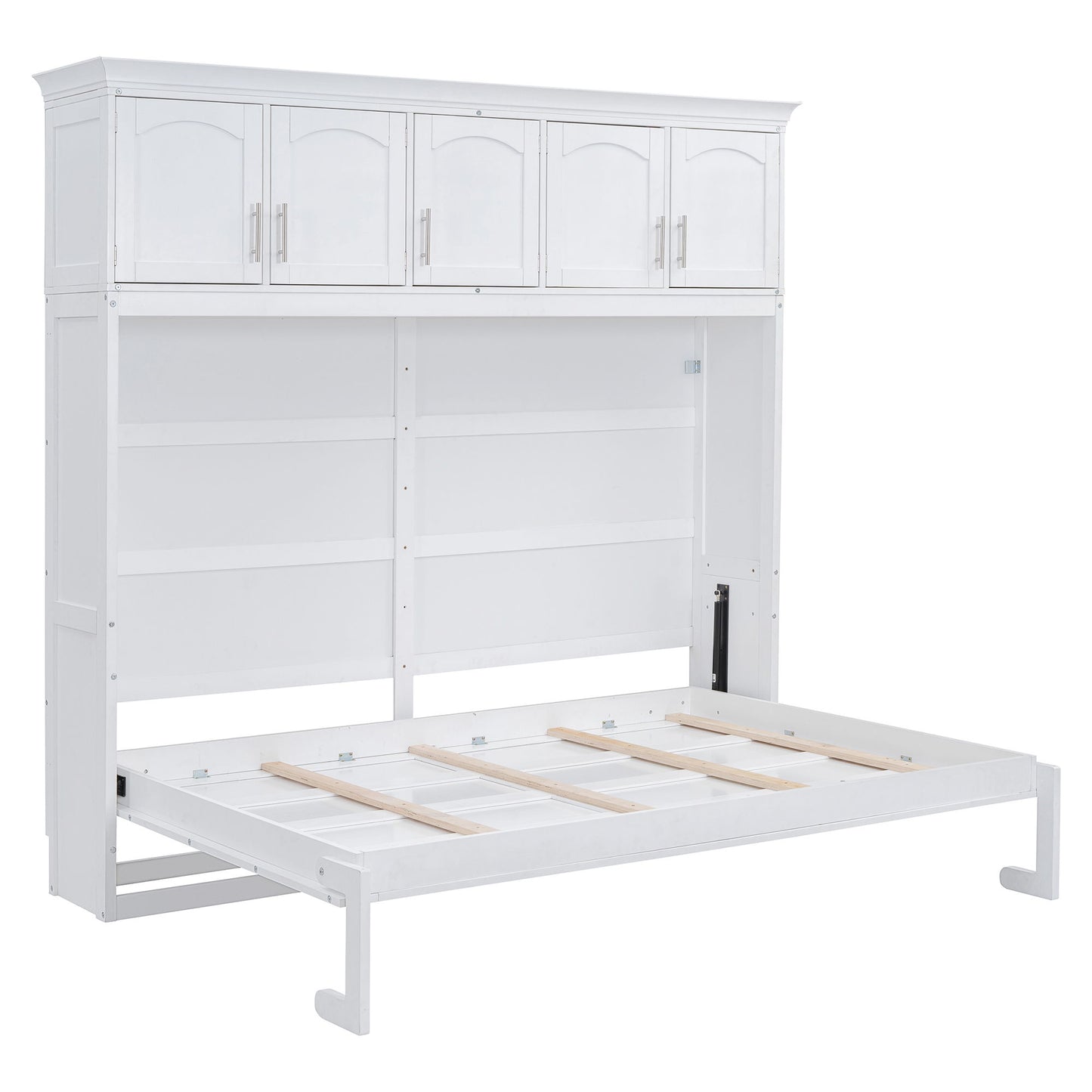 Murphy Modern Bed With Top Cabinets For Space Saving And Comfort - The Sleep Loft - Online Mattress Showroom NYC