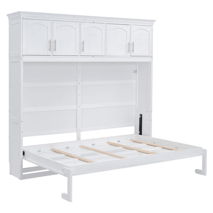 Murphy Modern Bed With Top Cabinets For Space Saving And Comfort - The Sleep Loft - Online Mattress Showroom NYC