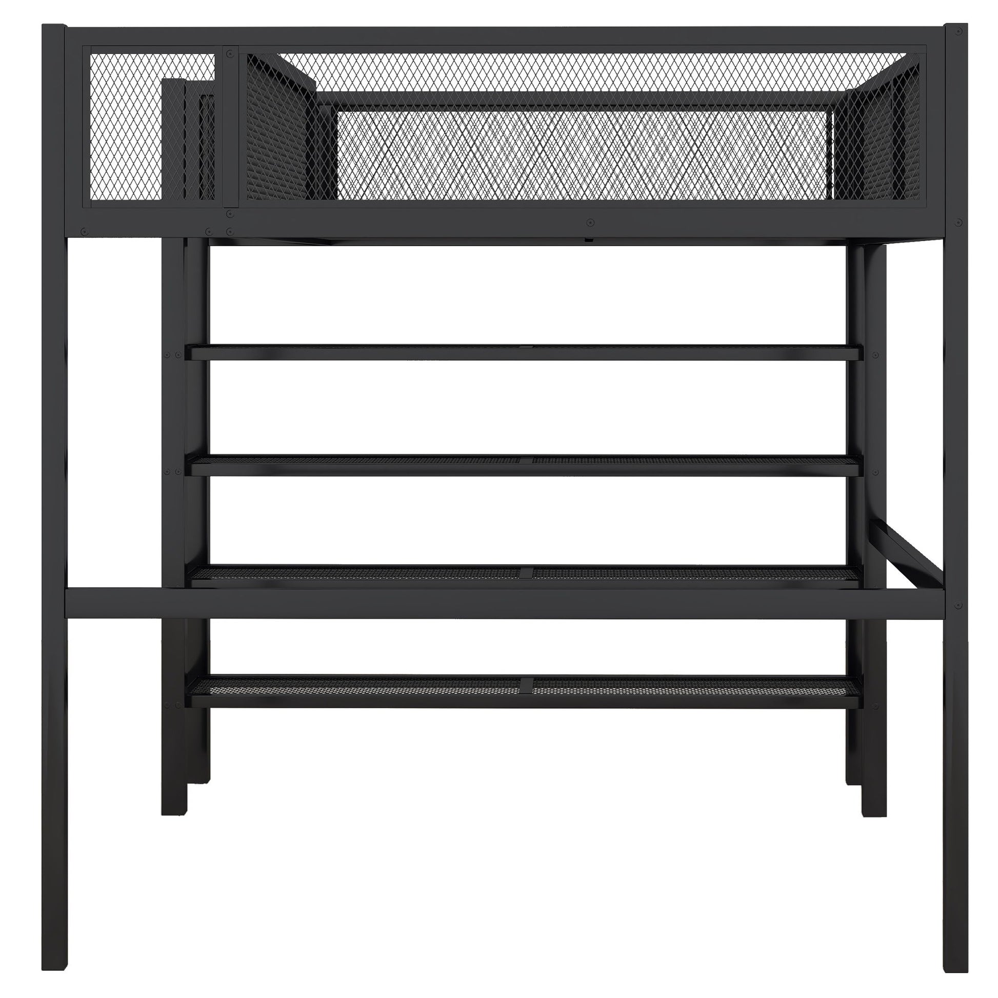 Loft Bed With 4 Tier Shelves And Storage - The Sleep Loft - Online Mattress Showroom NYC