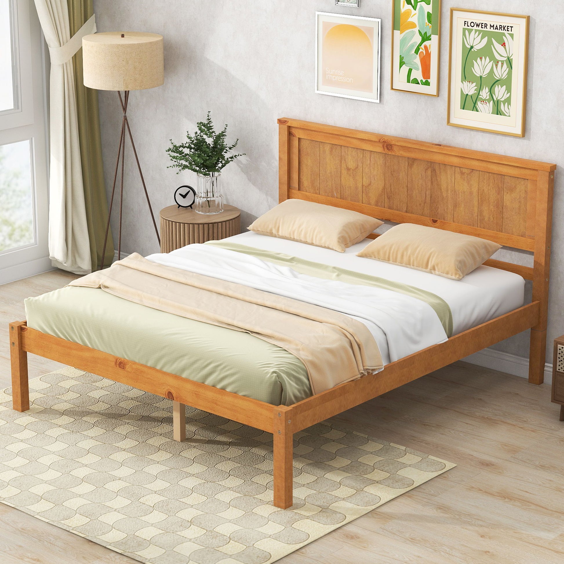 Platform Bed Frame With Headboard - The Sleep Loft - Online Mattress Showroom NYC