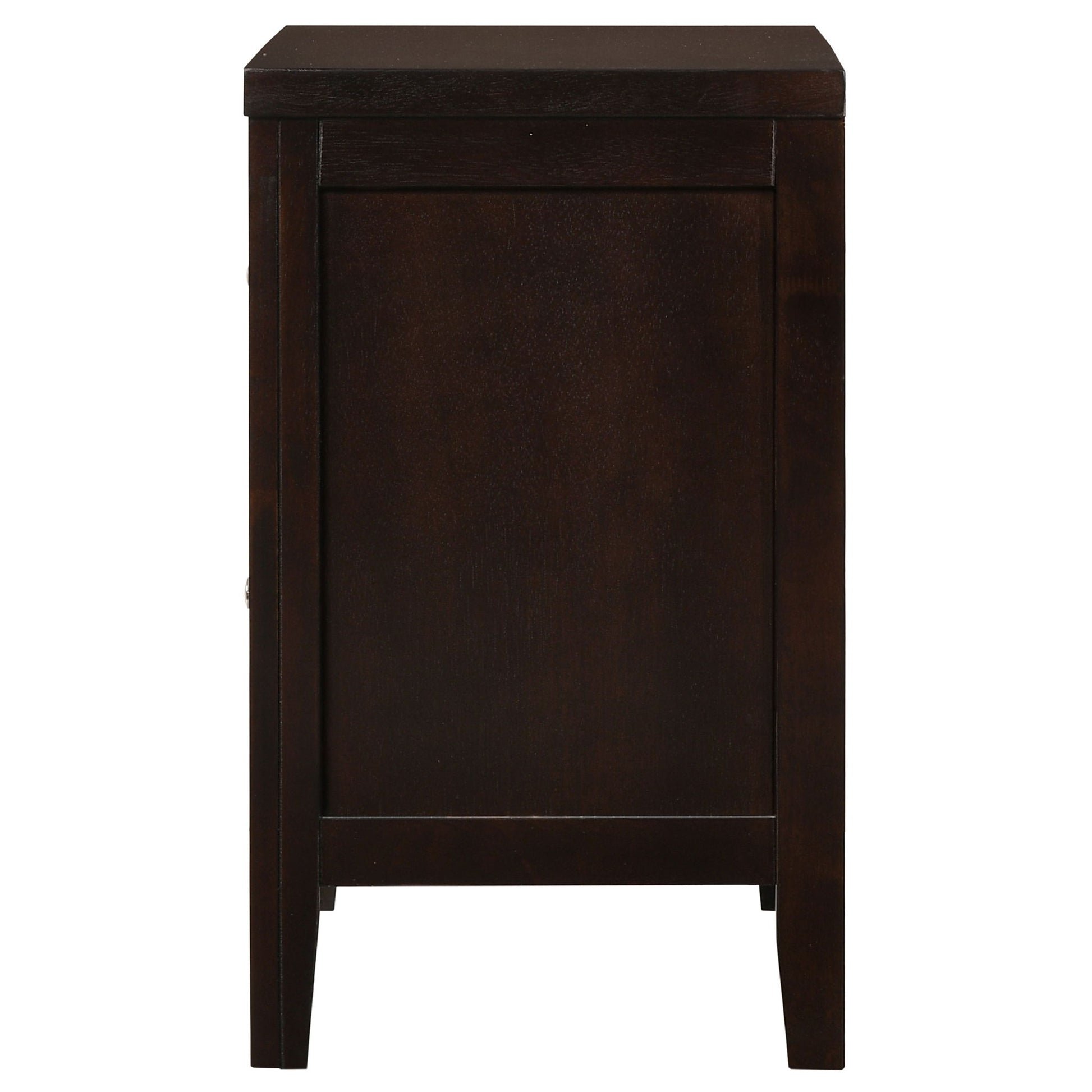 Garrett - 2 Drawer Nightstand - Cappuccino - The Sleep Loft - Online Mattress Showroom NYC