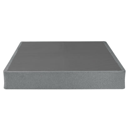 Foldable 9" Twin Size Metal Mattress Box Spring Foundation Bedroom Furniture Bed Base - Gray