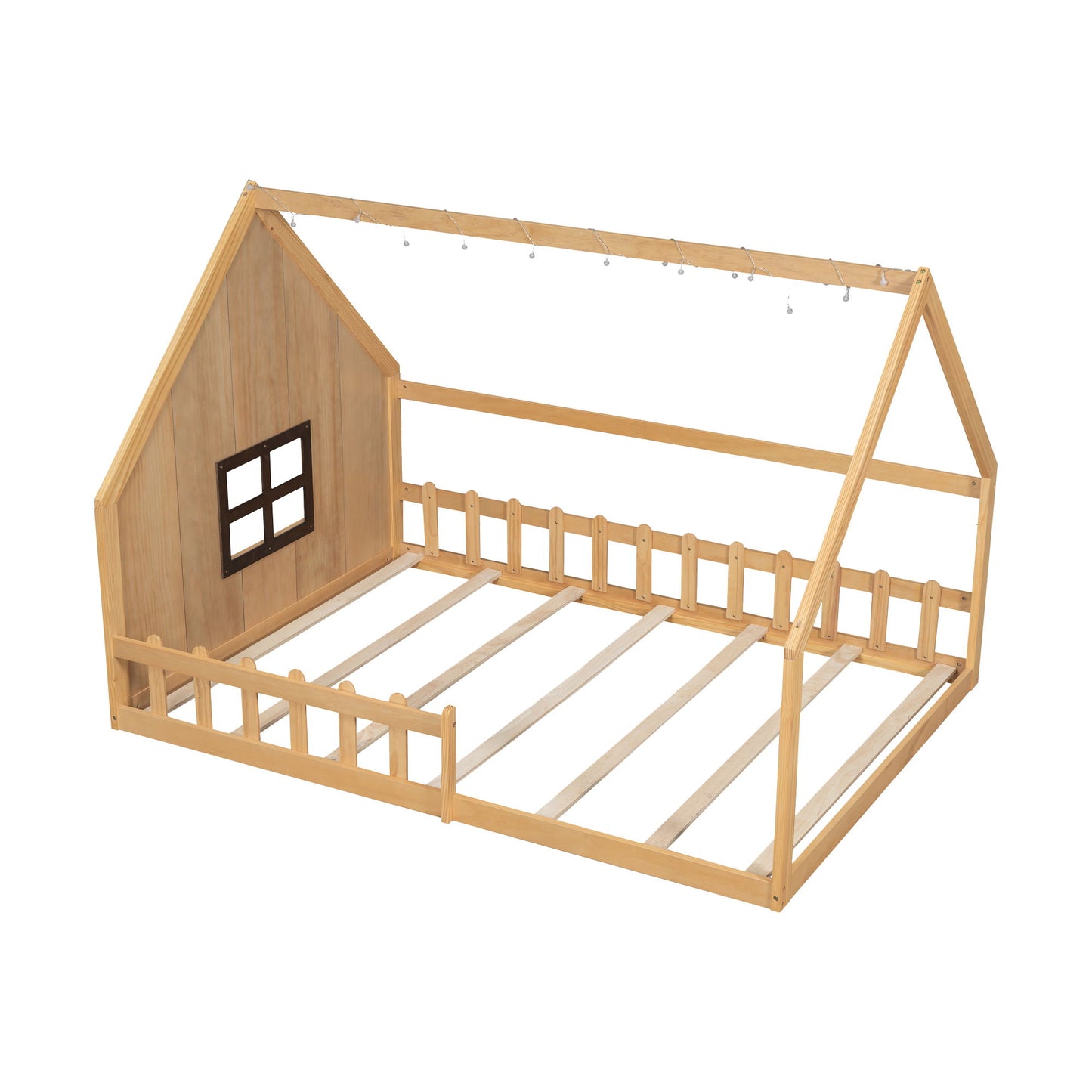 House Bed With Window And Fence - The Sleep Loft - Online Mattress Showroom NYC