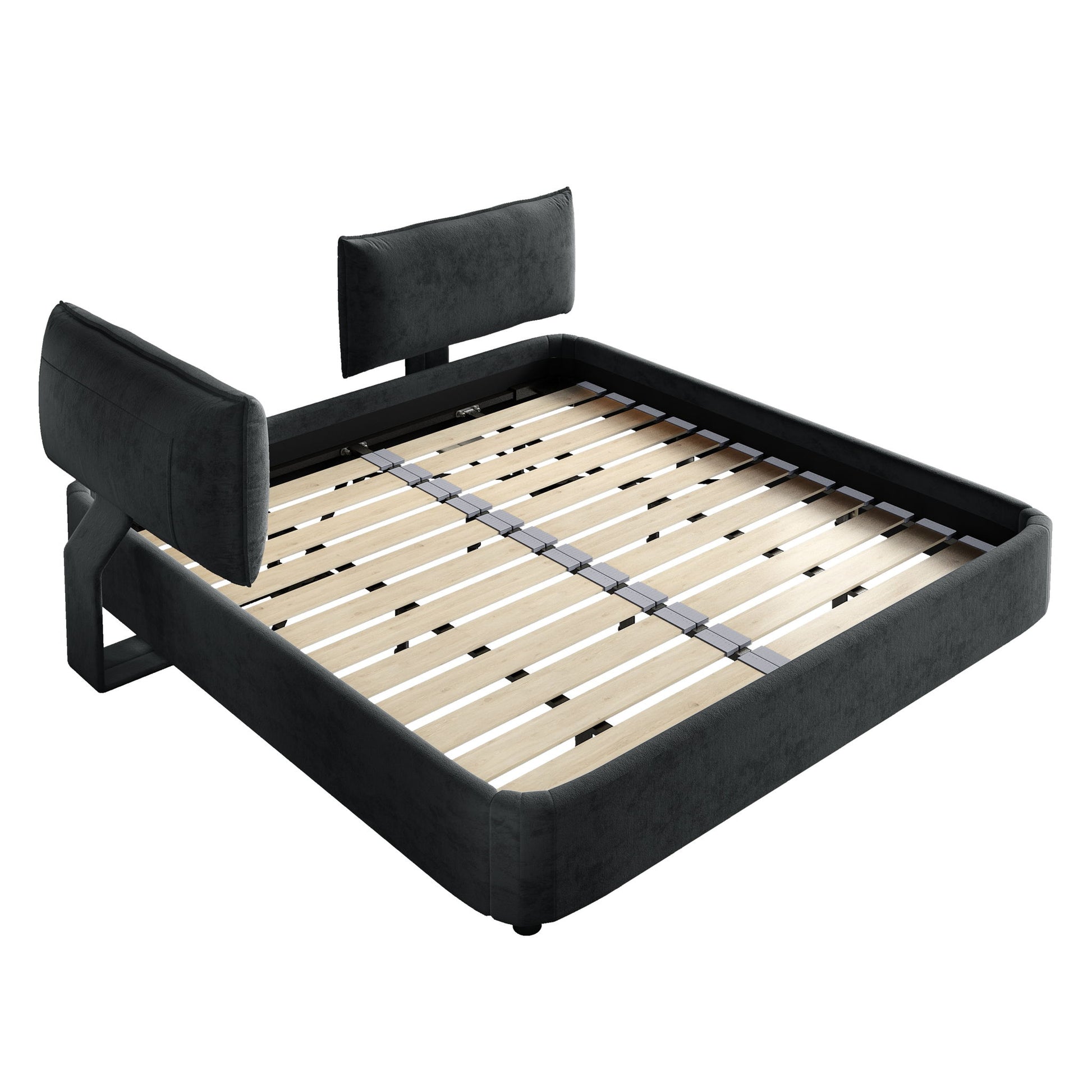 Cloud Bed Frame With Oversized Padded Movable Headboard - The Sleep Loft - Online Mattress Showroom NYC