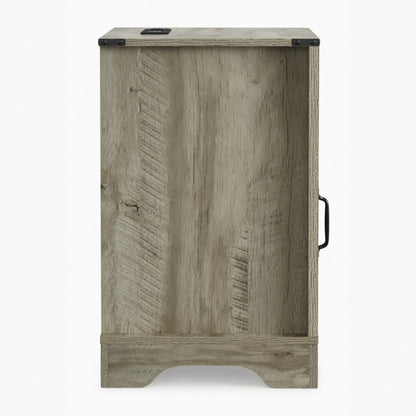 Farmhouse Nightstand, Charging Station & Storage