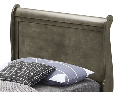 Upholstered Panel Sleigh Bed Design