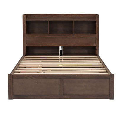 Storage Platform Bed With Pull Out Shelves, Trundle, And 2 Drawers - The Sleep Loft - Online Mattress Showroom NYC