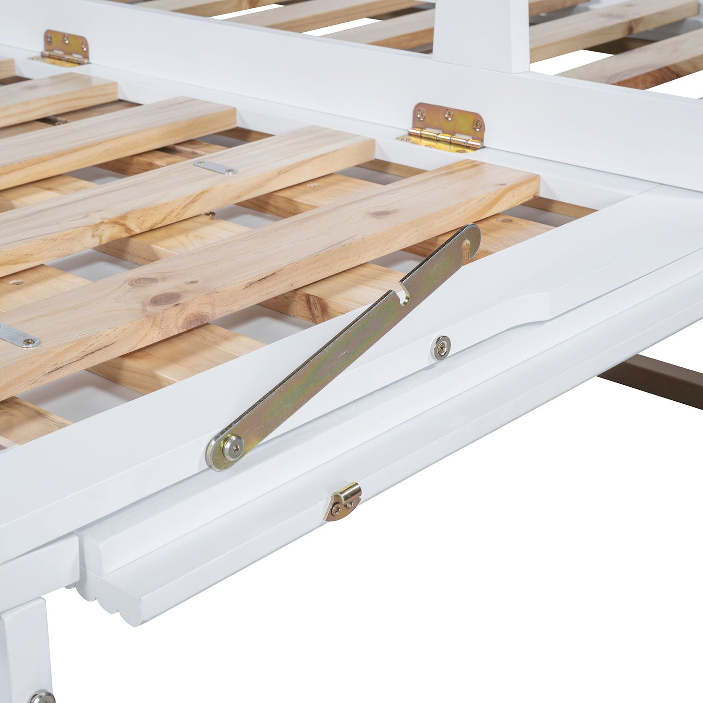 Murphy Bed With Frosted Glass Doors Design, Fake Drawers, Metal Legs - The Sleep Loft - Online Mattress Showroom NYC