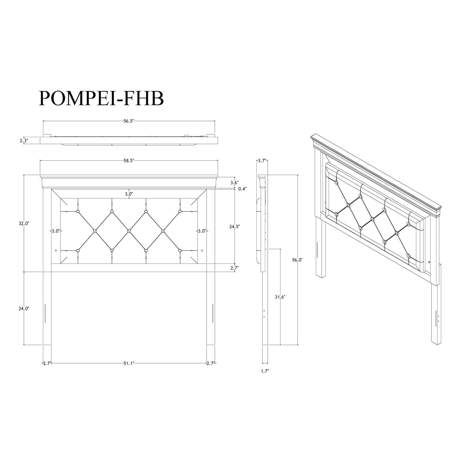 Shaker - 5 Pieces Bedroom Set With Crystal Inspired Tufted Headboard And LED Lighting - The Sleep Loft - Online Mattress Showroom NYC