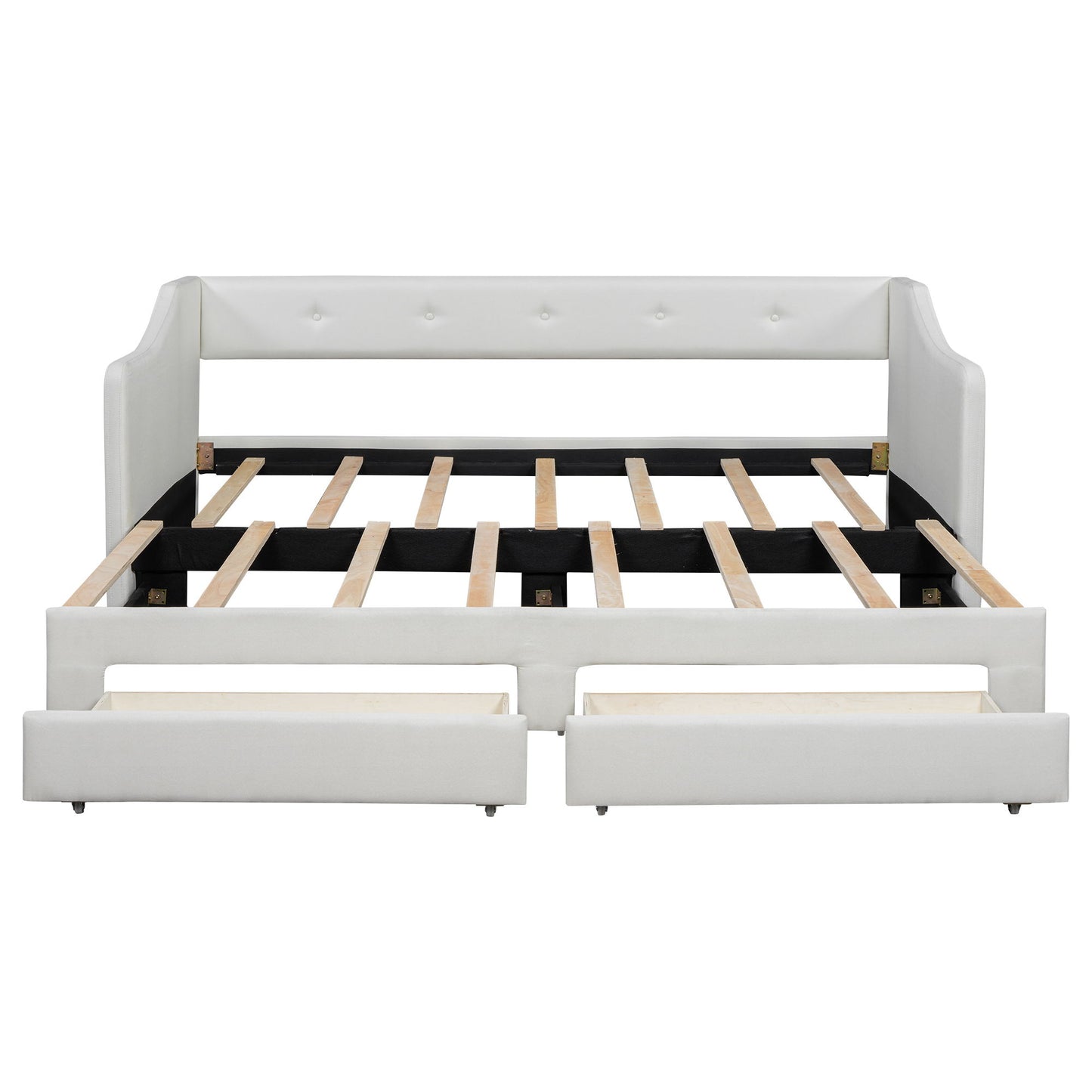Upholstered Daybed With 2 Drawers - The Sleep Loft - Online Mattress Showroom NYC