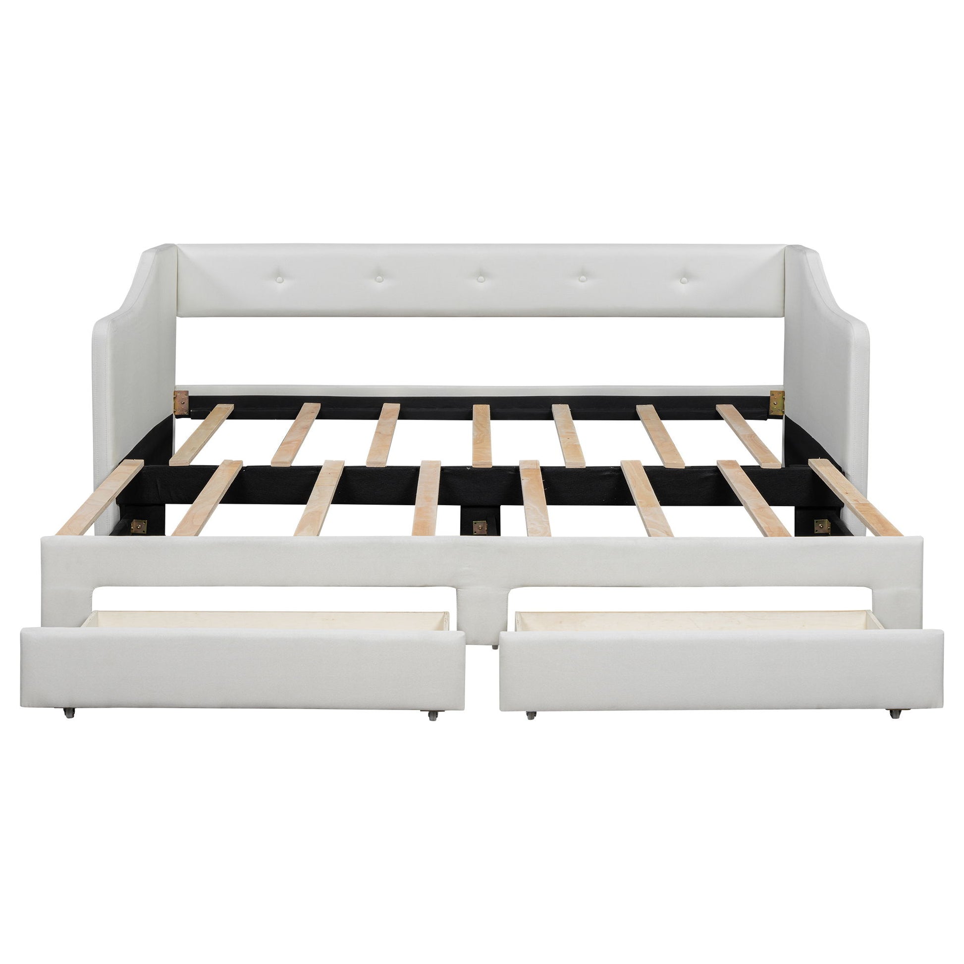 Upholstered Daybed With 2 Drawers - The Sleep Loft - Online Mattress Showroom NYC