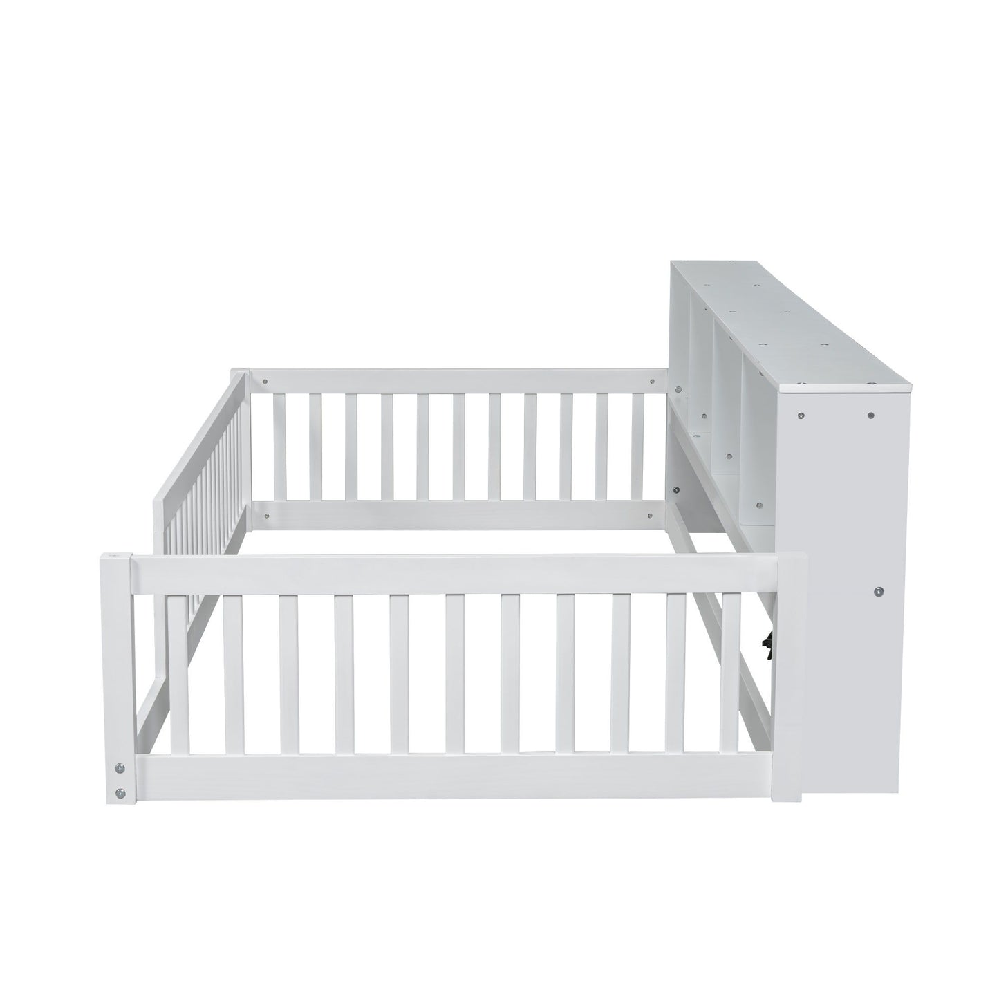 Floor Bed With Storage Cabinets And USB Ports - The Sleep Loft - Online Mattress Showroom NYC