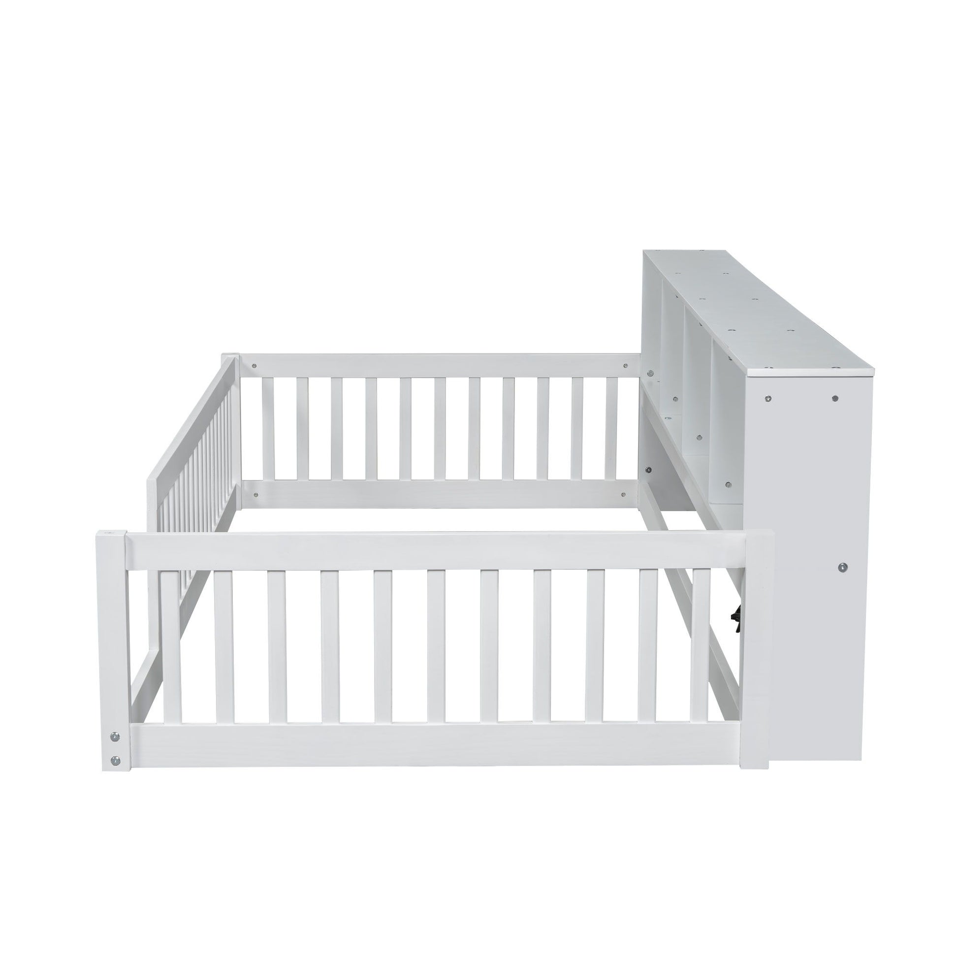 Floor Bed With Storage Cabinets And USB Ports - The Sleep Loft - Online Mattress Showroom NYC