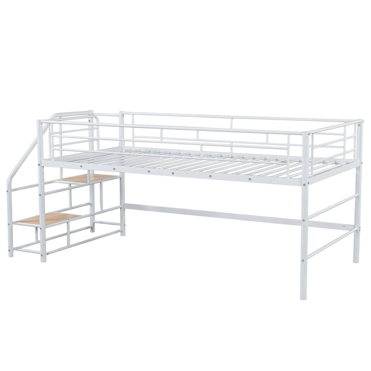 Loft Bed With Storage Stairs And Metal Frame - The Sleep Loft - Online Mattress Showroom NYC