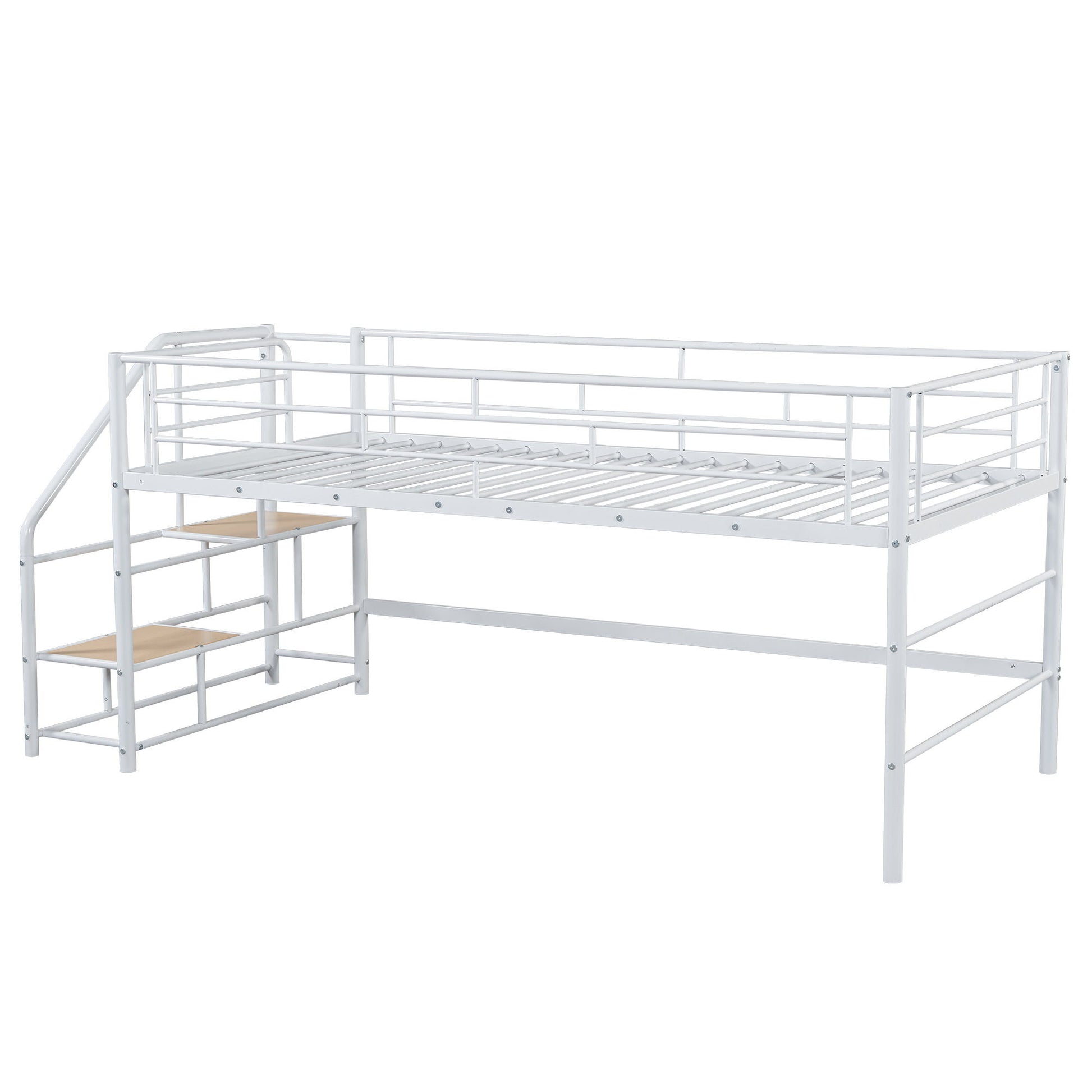 Loft Bed With Storage Stairs And Metal Frame - The Sleep Loft - Online Mattress Showroom NYC