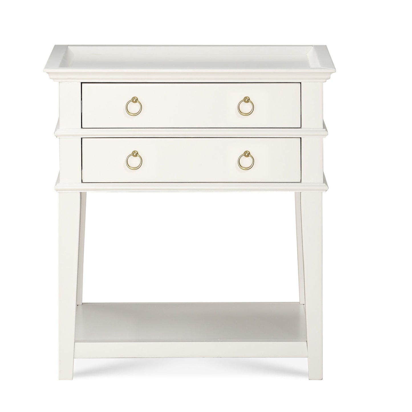 Carmona - 2 Drawer Tray Top Nightstand Pulls - The Sleep Loft - Online Mattress Showroom NYC