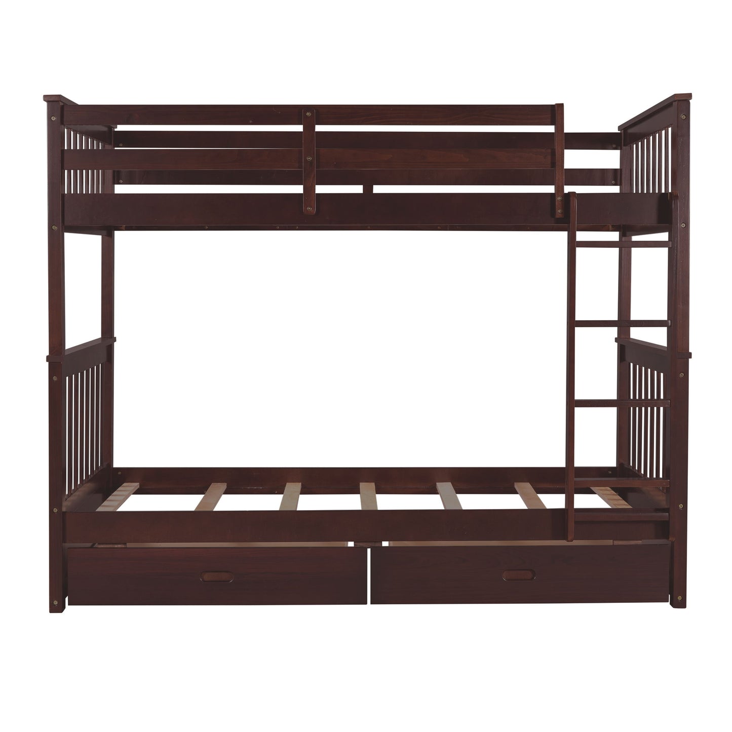 Bunk Bed With Ladders And 2 Storage Drawers - The Sleep Loft - Online Mattress Showroom NYC