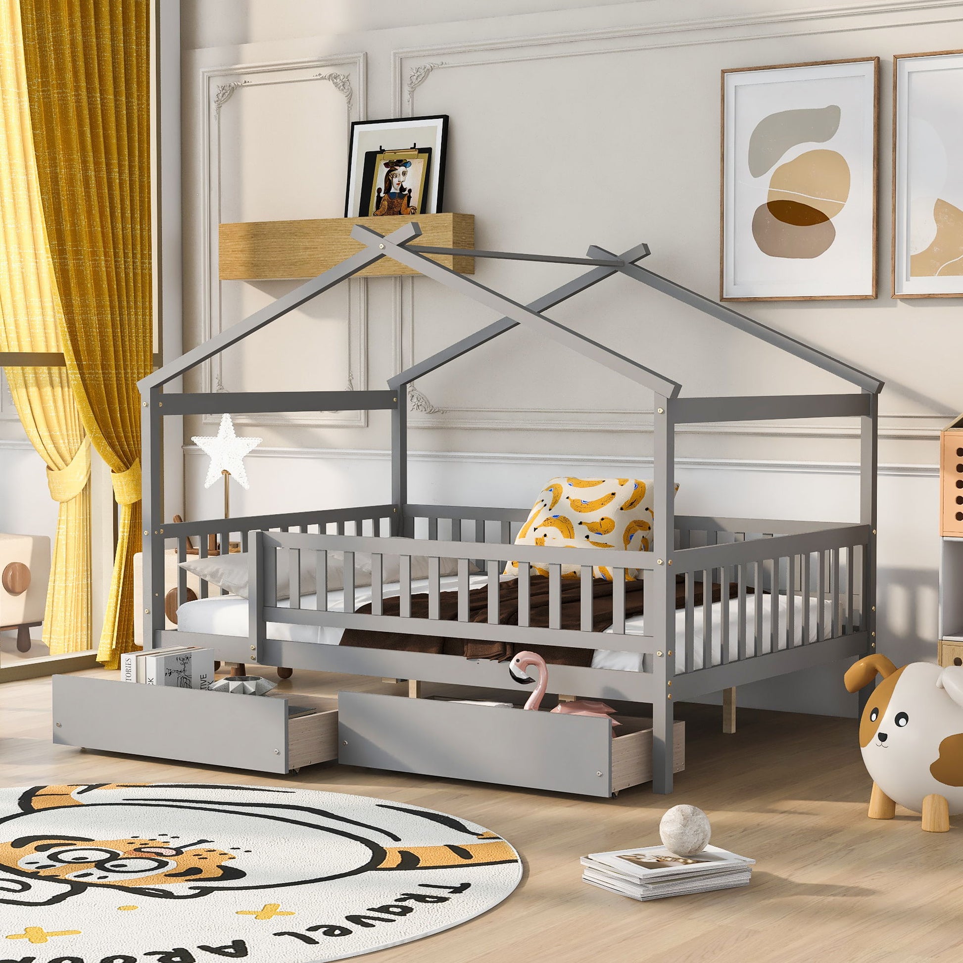 House Bed With 2 Drawers - The Sleep Loft - Online Mattress Showroom NYC