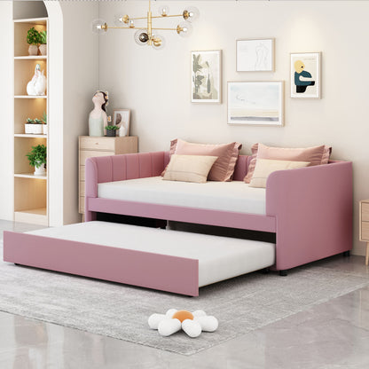 Upholstered Daybed With Ergonomic Design Backrest - The Sleep Loft - Online Mattress Showroom NYC