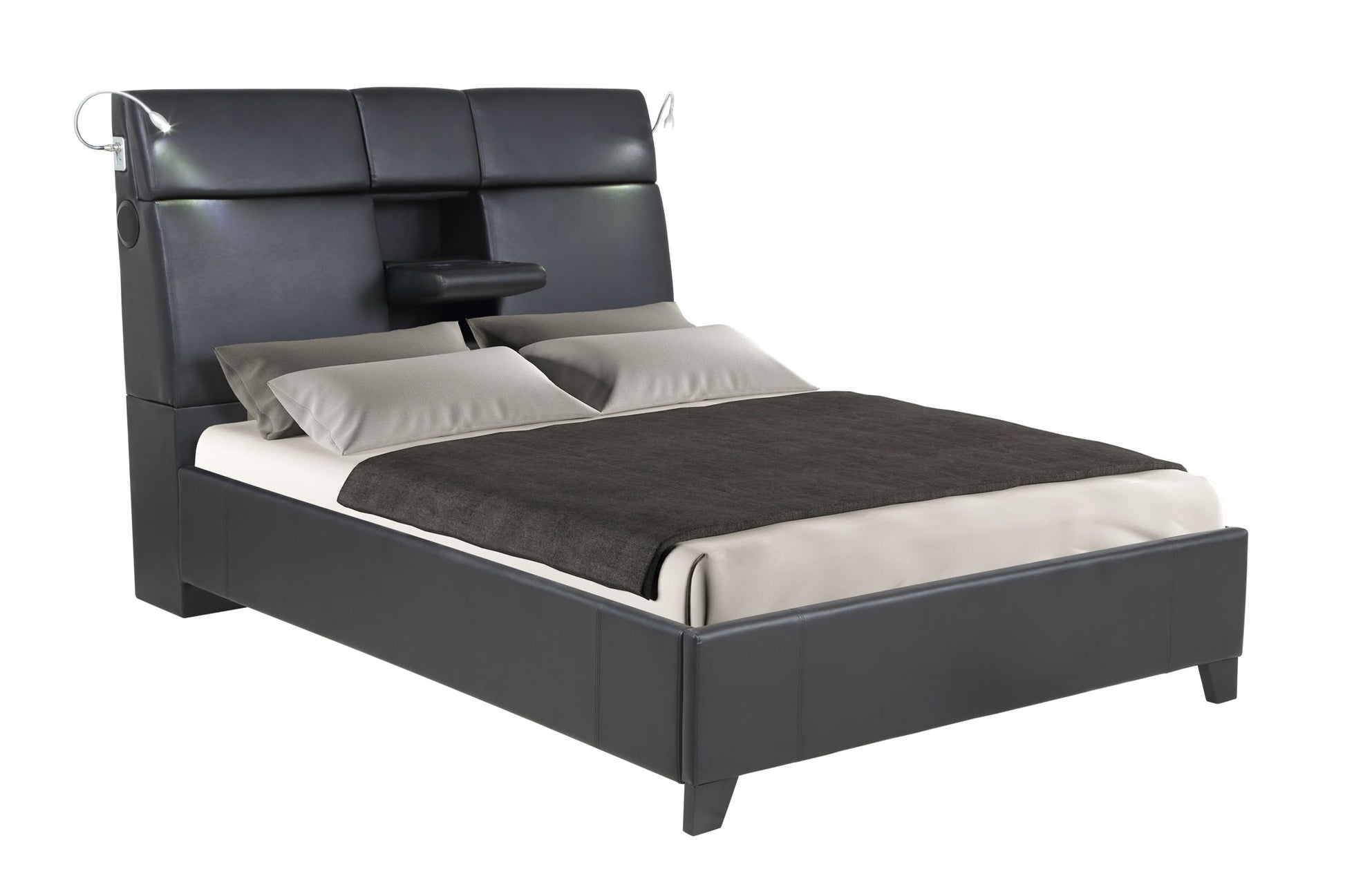 Music Bed Touch Lighting tooth Sound Beverage Tray - The Sleep Loft - Online Mattress Showroom NYC