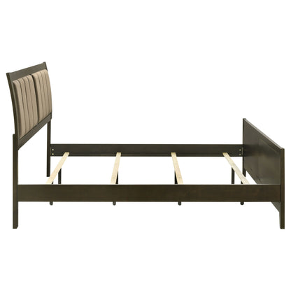 Clement - Upholstered Eastern King Bed - Dark Brown - The Sleep Loft - Online Mattress Showroom NYC