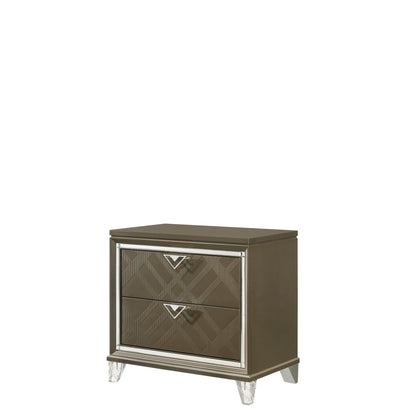 Skylar - Nightstand - Champagne - The Sleep Loft - Online Mattress Showroom NYC