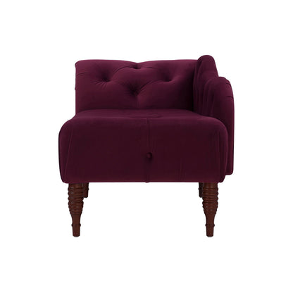 Samuel - Tufted Roll Arm Chaise Lounge - The Sleep Loft - Online Mattress Showroom NYC
