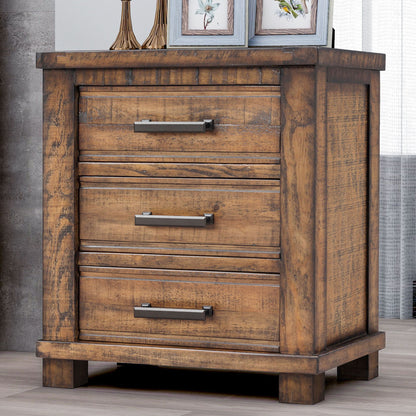 Drawer Reclaimed Solid Wood Framhouse Nightstand - Natural - The Sleep Loft - Online Mattress Showroom NYC