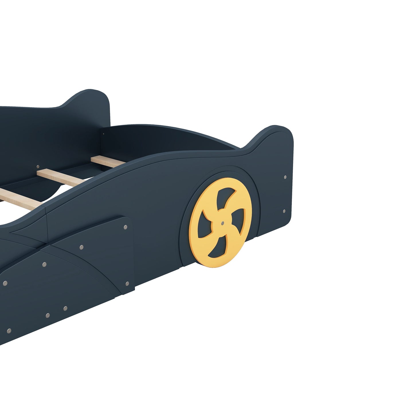 Race Car Shaped Platform Bed With Wheels And Storage - The Sleep Loft - Online Mattress Showroom NYC