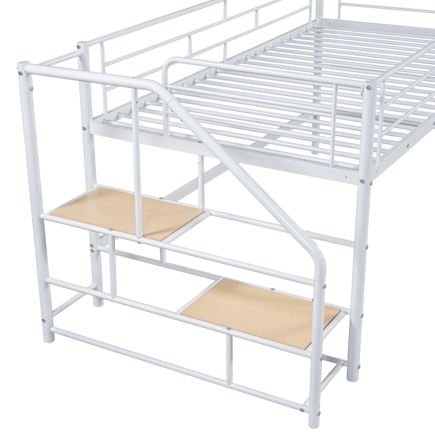 Loft Bed With Storage Stairs And Metal Frame - The Sleep Loft - Online Mattress Showroom NYC