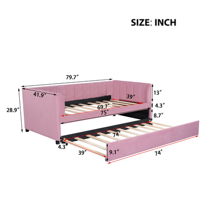 Upholstered Daybed With Ergonomic Design Backrest - The Sleep Loft - Online Mattress Showroom NYC