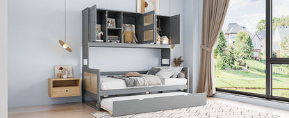 Daybed And All In One Cabinet And Shelf - The Sleep Loft - Online Mattress Showroom NYC