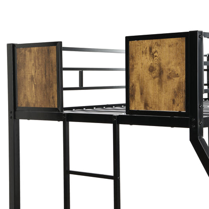 Modern Metal Bunk Bed With Dual Side Ladder And Metal Desig - The Sleep Loft - Online Mattress Showroom NYC