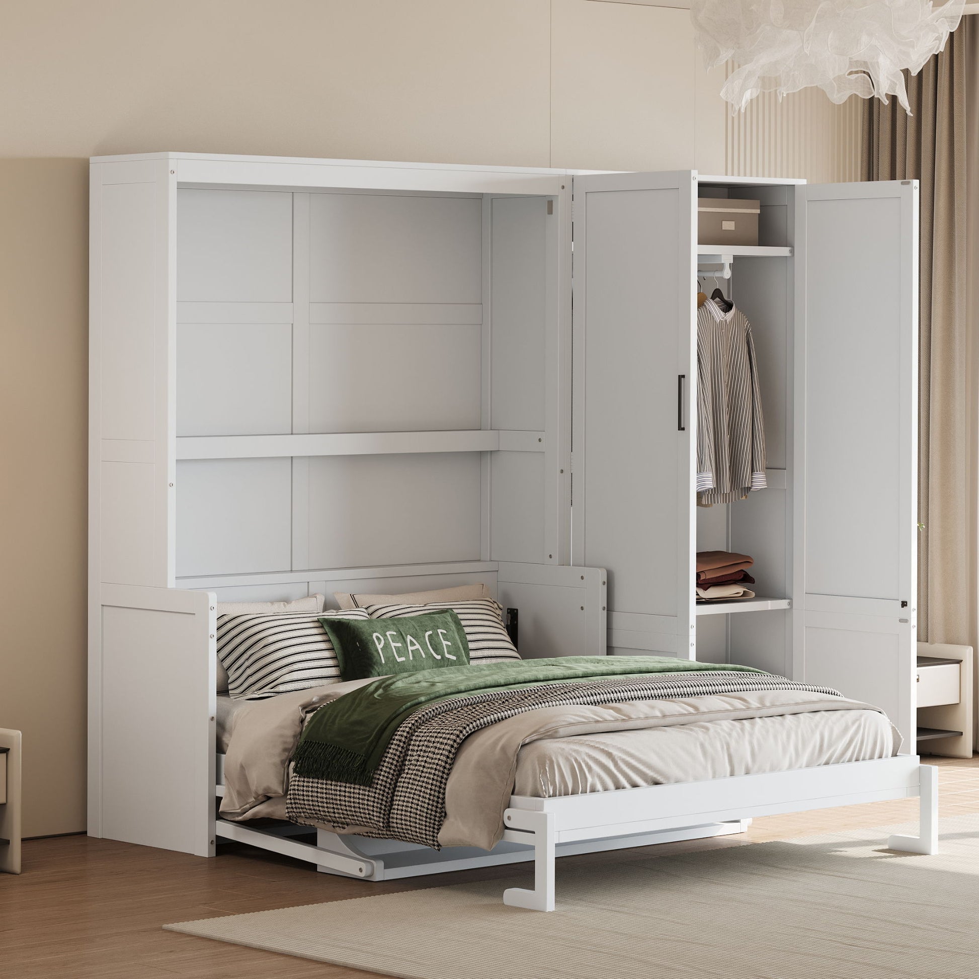 Murphy Elegant Wall Bed With Closet - The Sleep Loft - Online Mattress Showroom NYC