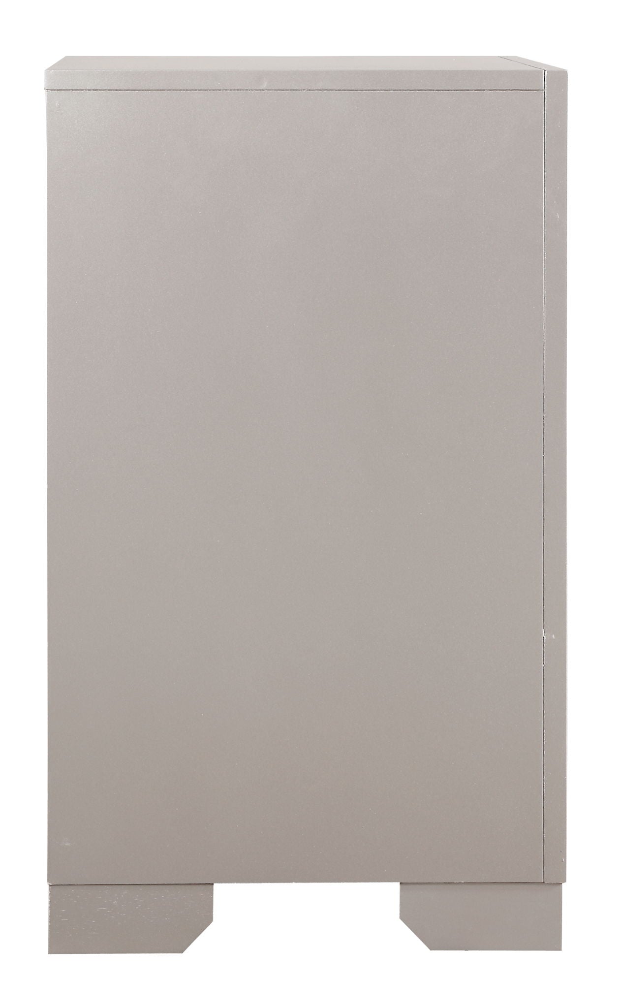 Elegant Nightstand - Silver Champagne - The Sleep Loft - Online Mattress Showroom NYC