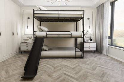 Twin Size House Loft Bed With Slide And Ladder - Black - The Sleep Loft - Online Mattress Showroom NYC