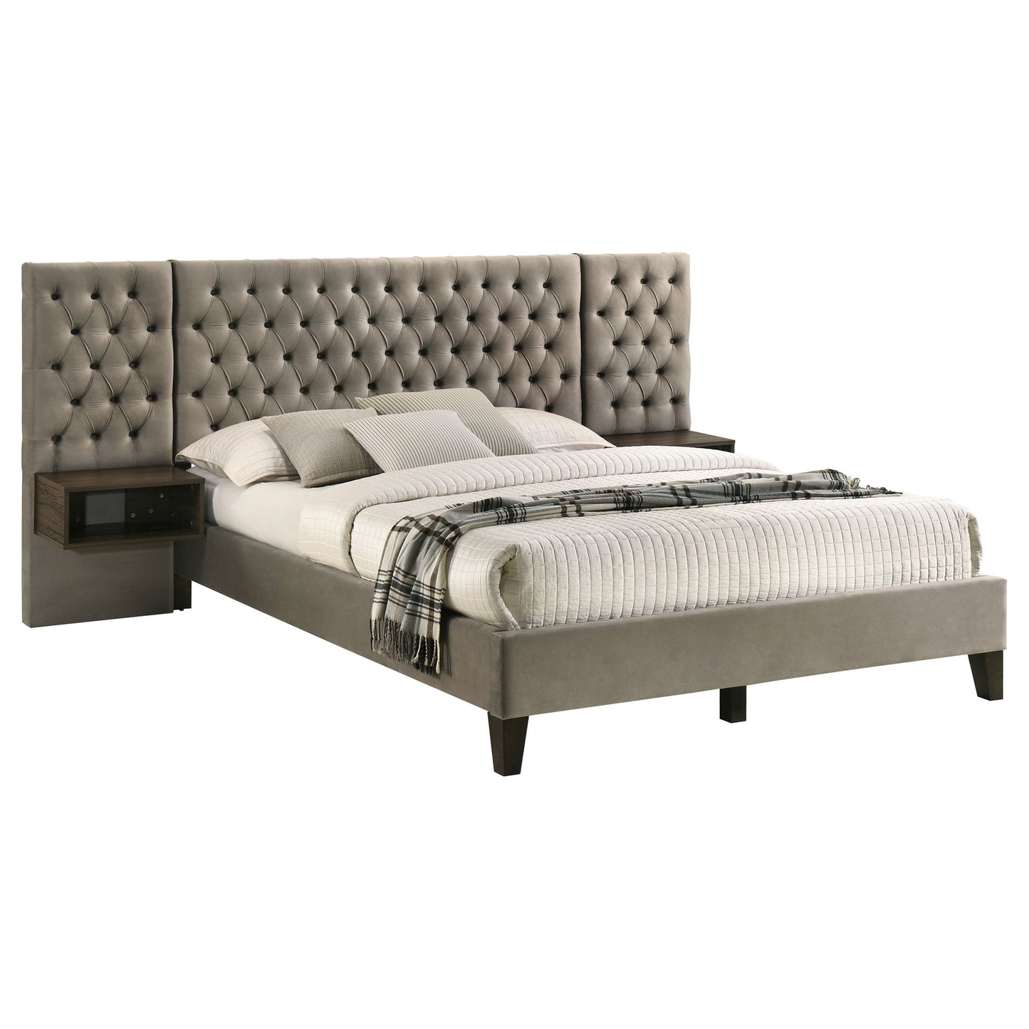 Kiah - Platform Bed With Floating Nightstands - The Sleep Loft - Online Mattress Showroom NYC