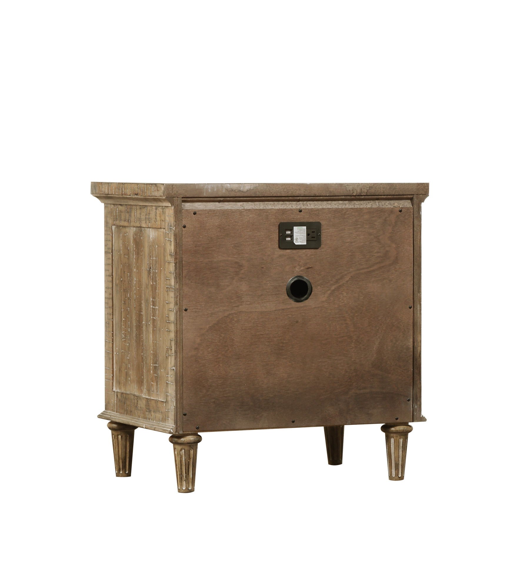 Ludin - 2 Drawer Nightstand - Taupe - The Sleep Loft - Online Mattress Showroom NYC